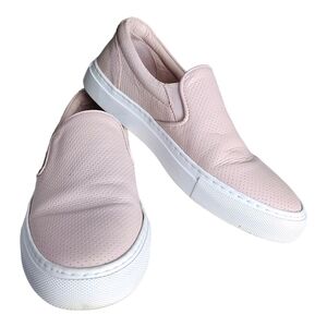 Greats Brooklyn Pink Perforated Leather Slip On Loafers Casual Comfortable 7.5